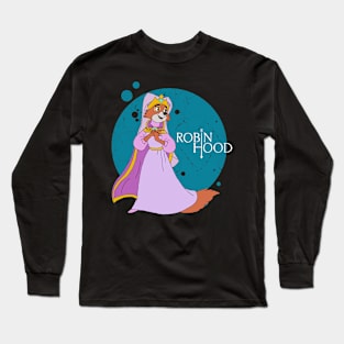 Maid Marians Love Embrace the Romantic Tale of Hood and Maid Marian on this Iconic Cartoon Long Sleeve T-Shirt